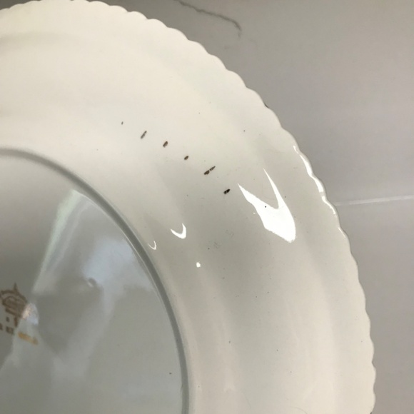 Vintage Harker Pottery Company Farmer’s Home Winter Plate - Picture 4 of 8